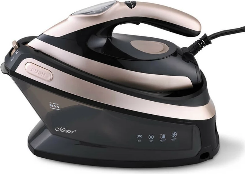 Parni likalnik Feel-Maestro MR-320C, 2400 W, rezervoar 1,5 L, črno/oznaka zlata