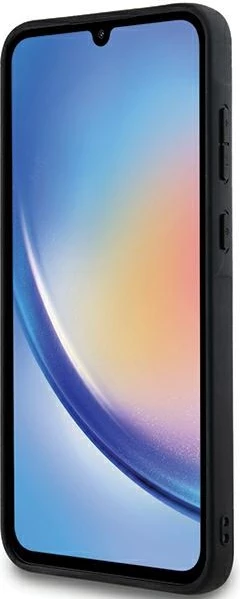 Lesketajoč ovitek Karl Lagerfeld Fixed Glitter Ikonik za Samsung Galaxy A35, srebrn