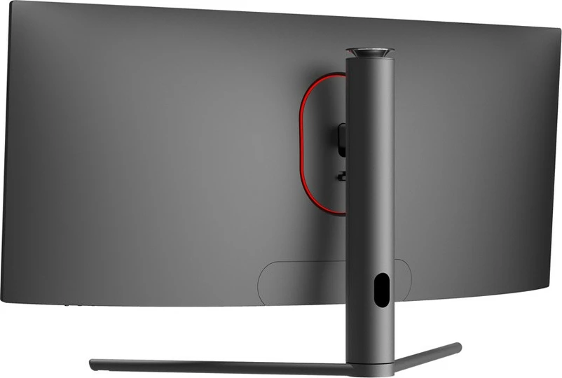 34" UltraWide Quad HD monitor LC-Power LC-M34-UWQHD-165-C, črn, rdeč