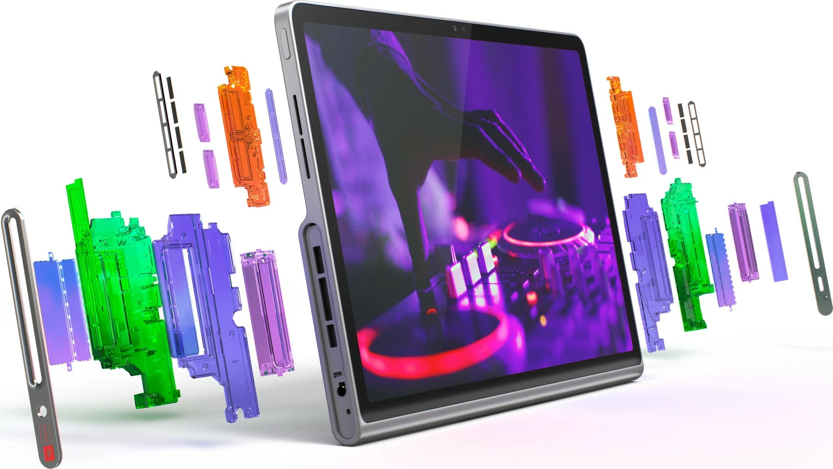 Tablica z velikim zaslonom, 8GB RAM, 128GB, luna grey — Lenovo Tab Plus, z ovitkom