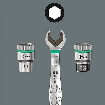 Set ključev Joker 6003, 11 kosov, 8–19 mm, Wera, v ohišju