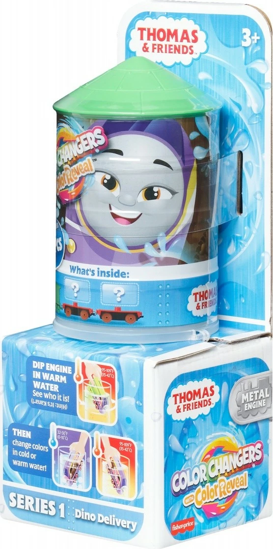Igralni set vlaka z 2 vagoni, večbarven — Fisher-Price Thomas & Friends Color Reveal HPH37