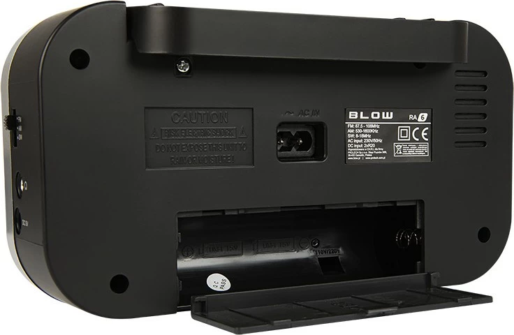 Prenosni radio BLOW RA6, AM/FM, mono, črn