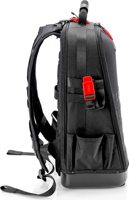 Torba za orodje, Knipex X18, 37 žepov, vodoodporna, črno/rdeča