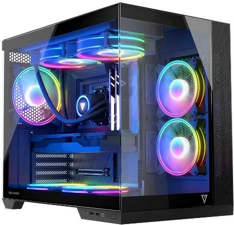 Računalniško ohišje Volcano Panorama APEX ARGB 3F Midi MODECOM, siva