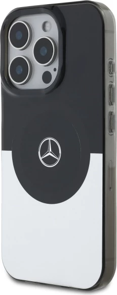 Ovitek Double Layer BiColor MagSafe za iPhone 16 Pro, srebrn, Mercedes