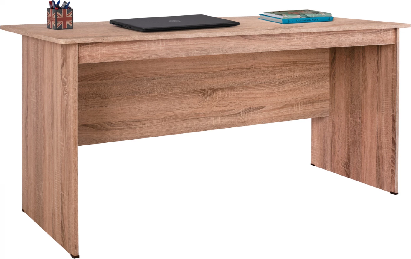 Pisarniško pohištvo iz melamina 150x71x74,5 v barvi sonama