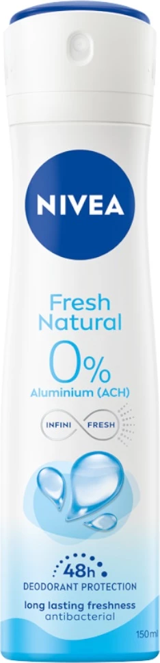 Deodorant v spreju za ženske Nivea Fresh Natural, 150 ml