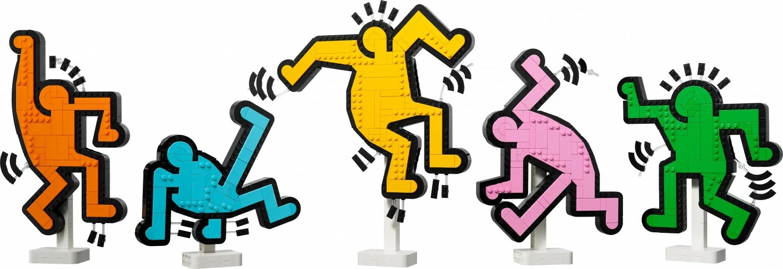 Umetni set LEGO Art Keith Haring Dancing Figures, 31216, 1.773 kosov, večbarven