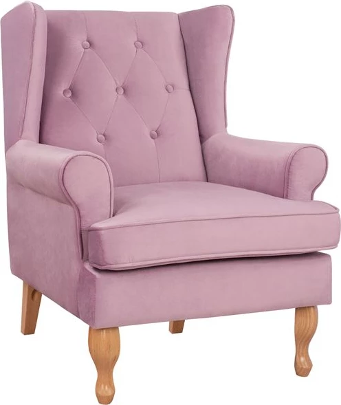 Bergere v lila barvi iz žameta Brandon 81x83x101cm FH3073.12