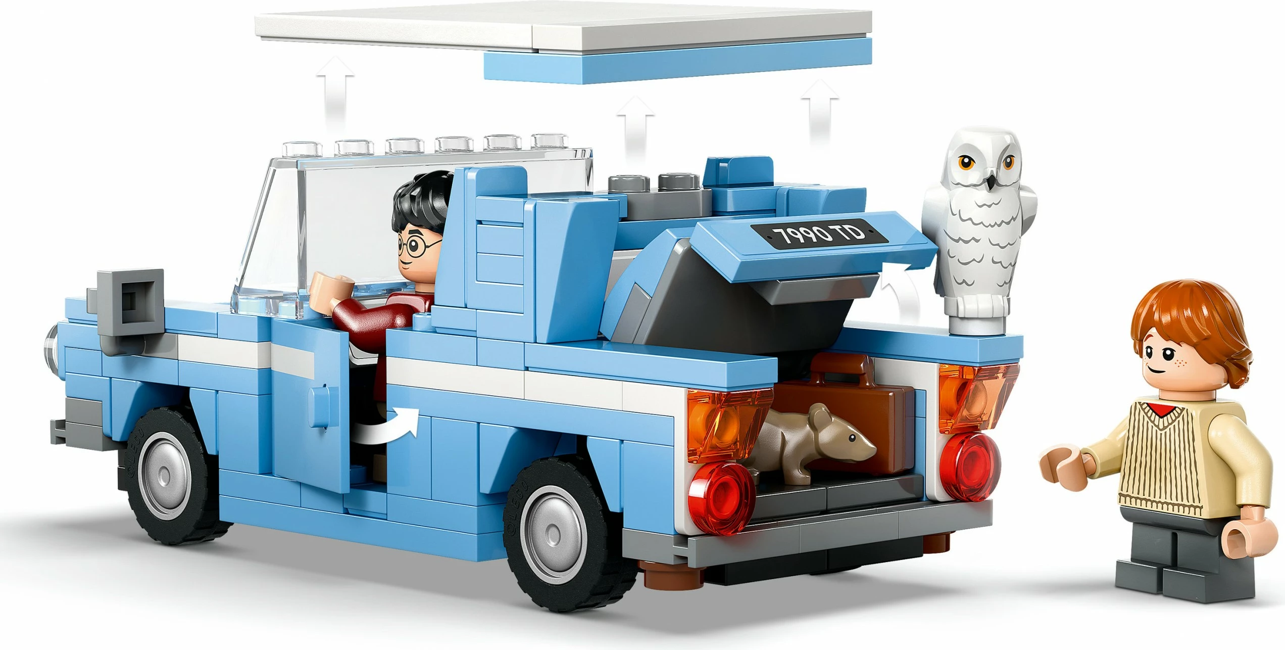 Gradbeni komplet LEGO Harry Potter Leteči Ford Anglia, 165 kosov, večbarven