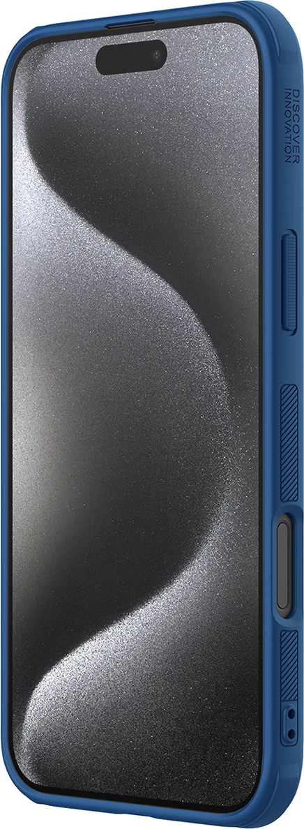 Ovitek za telefon Super Frosted Shield Pro Nillkin za iPhone 16 Pro, moder