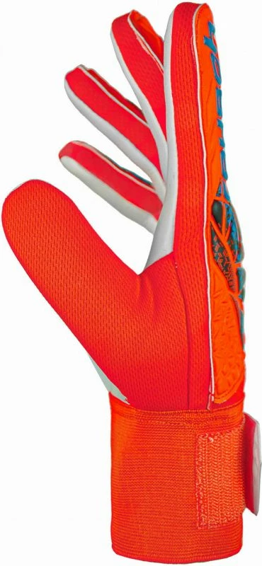 Rokavice za vratarje za otroke Reusch, oranžno-bele