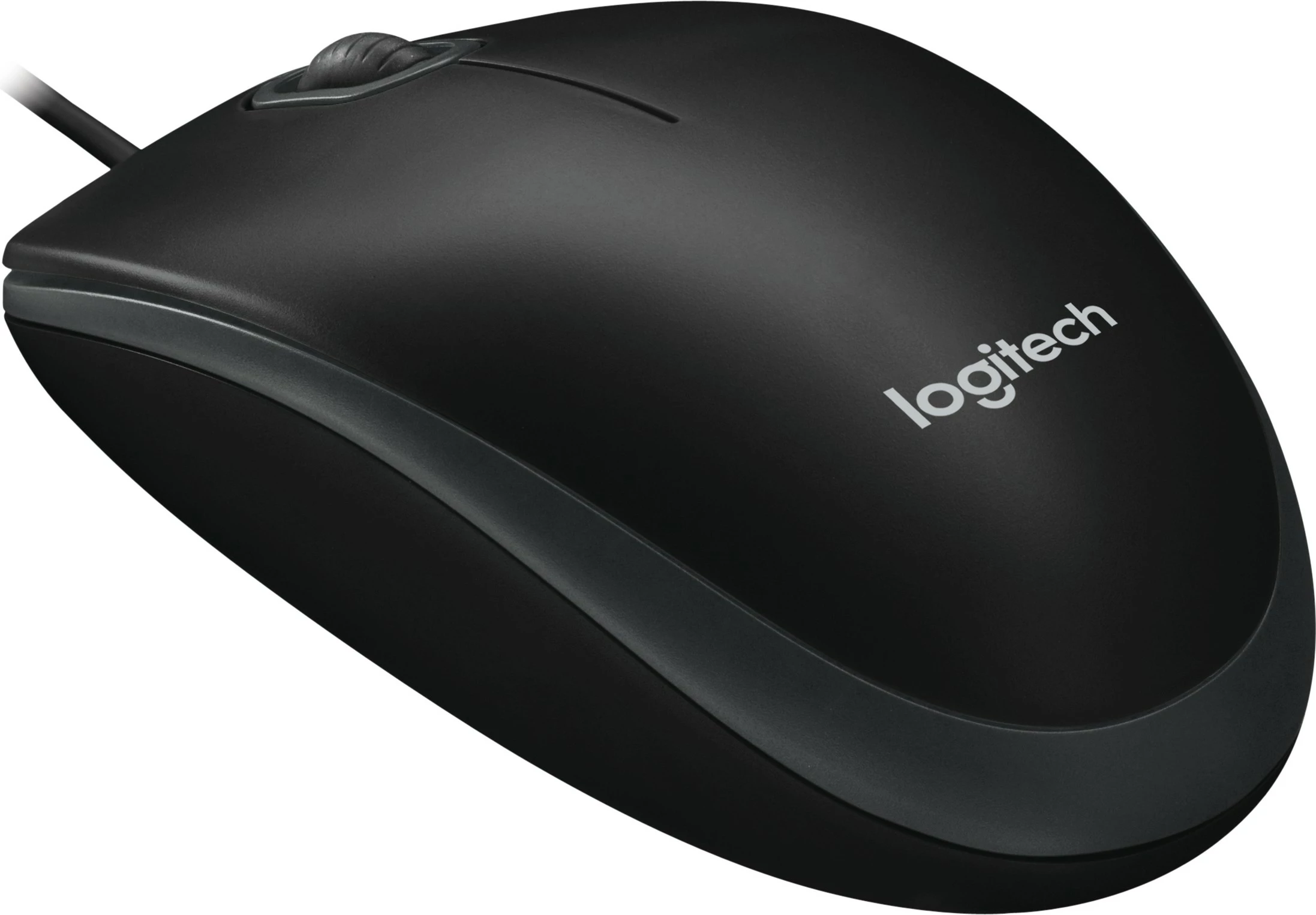 Optični miš Logitech B100, USB Type-A, 800 DPI, črn