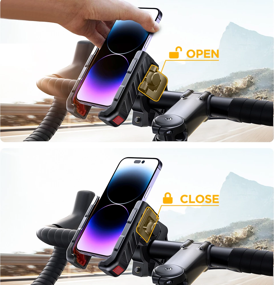 Nosilec za telefon za kolo, skuter, motor Joyroom JR-ZS266, črn