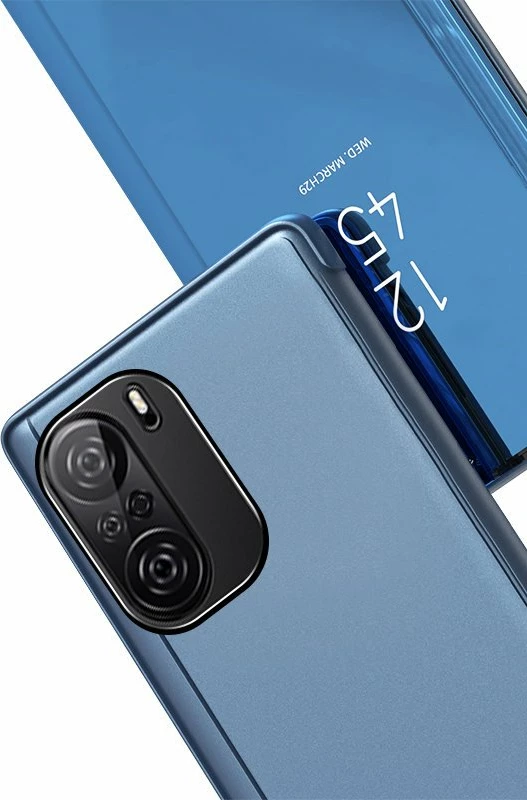 Zaščitni ovitek Clear View Hurtel za Xiaomi Redmi K40 Pro+/K40 Pro/K40/Poco F3, rožnat