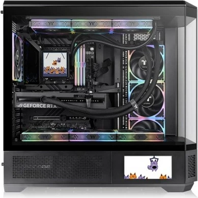 Računalniško ohišje Full Tower, RGB, Thermaltake View 600 TG, črno
