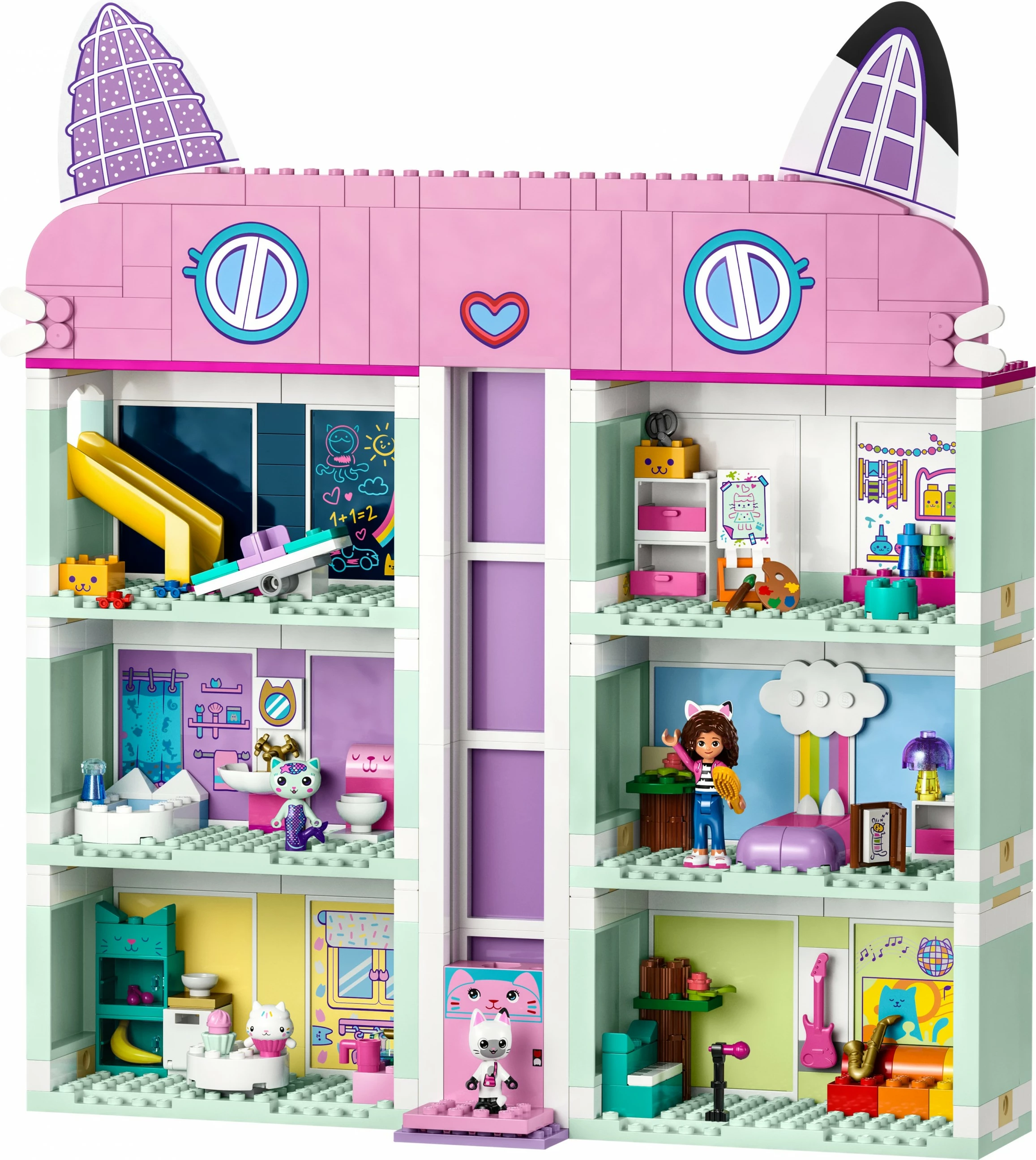 Igralni set Gabby's Dollhouse LEGO 10788, 498 delov, večbarven