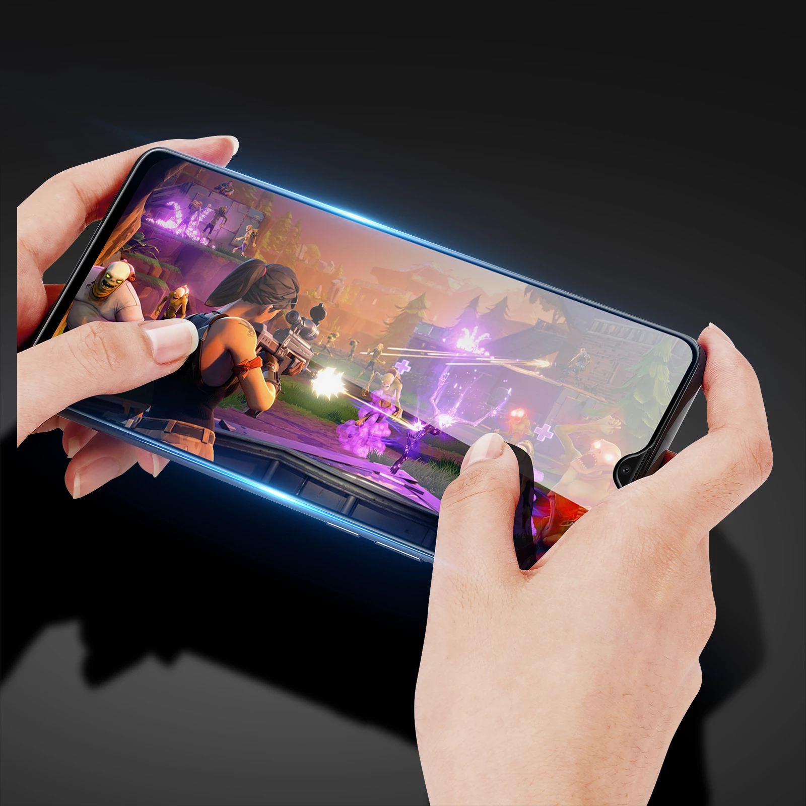 Kaljeno steklo 9D za Xiaomi Redmi A2 / Redmi A1, 9H, z črnim okvirjem Dux Ducis