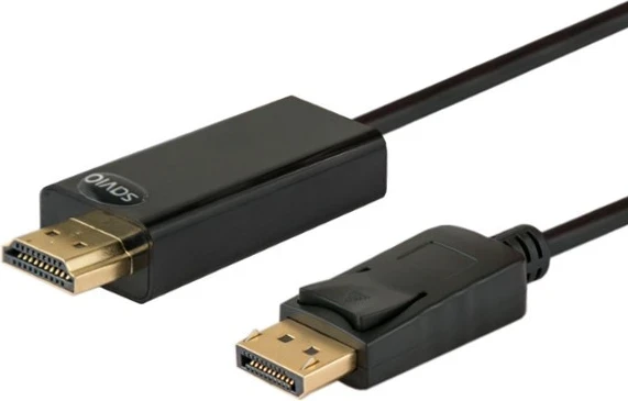 Kablovski adapter DisplayPort na HDMI Savio CL-56, 1,5 m, črn
