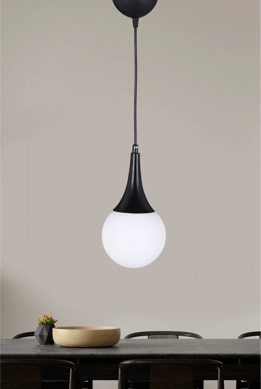 Kovinska stropna svetilka v črni barvi FH7517.01 12x91 cm