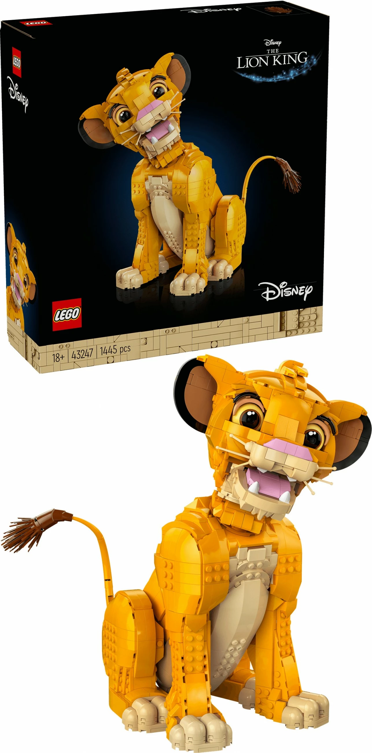 Set za sestavljanje Mlad Simba (The Lion King), LEGO, 1445 kosov, plastika, večbarven