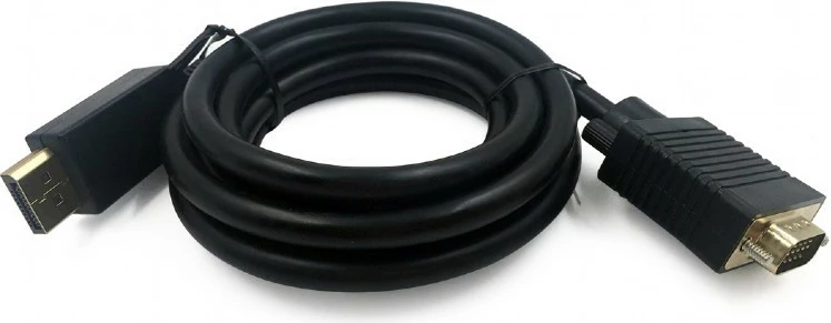 Kabel DisplayPort na VGA, Gembird CCP-DPM-VGAM-6, 1,8 m, črn