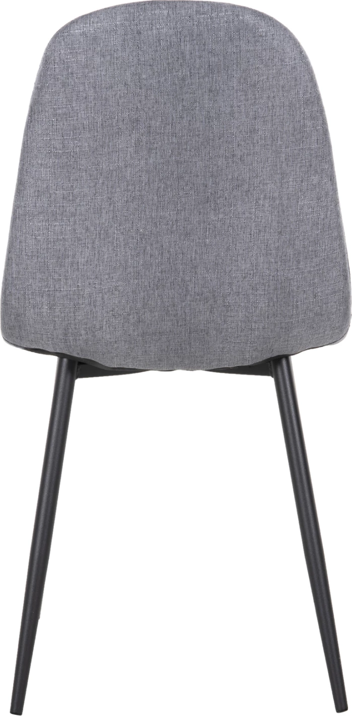 Jedilni stol LEONARDO FH00100.26 sivo blago in črne kovinske noge 42x49,5x89Hcm, set 4 kosov