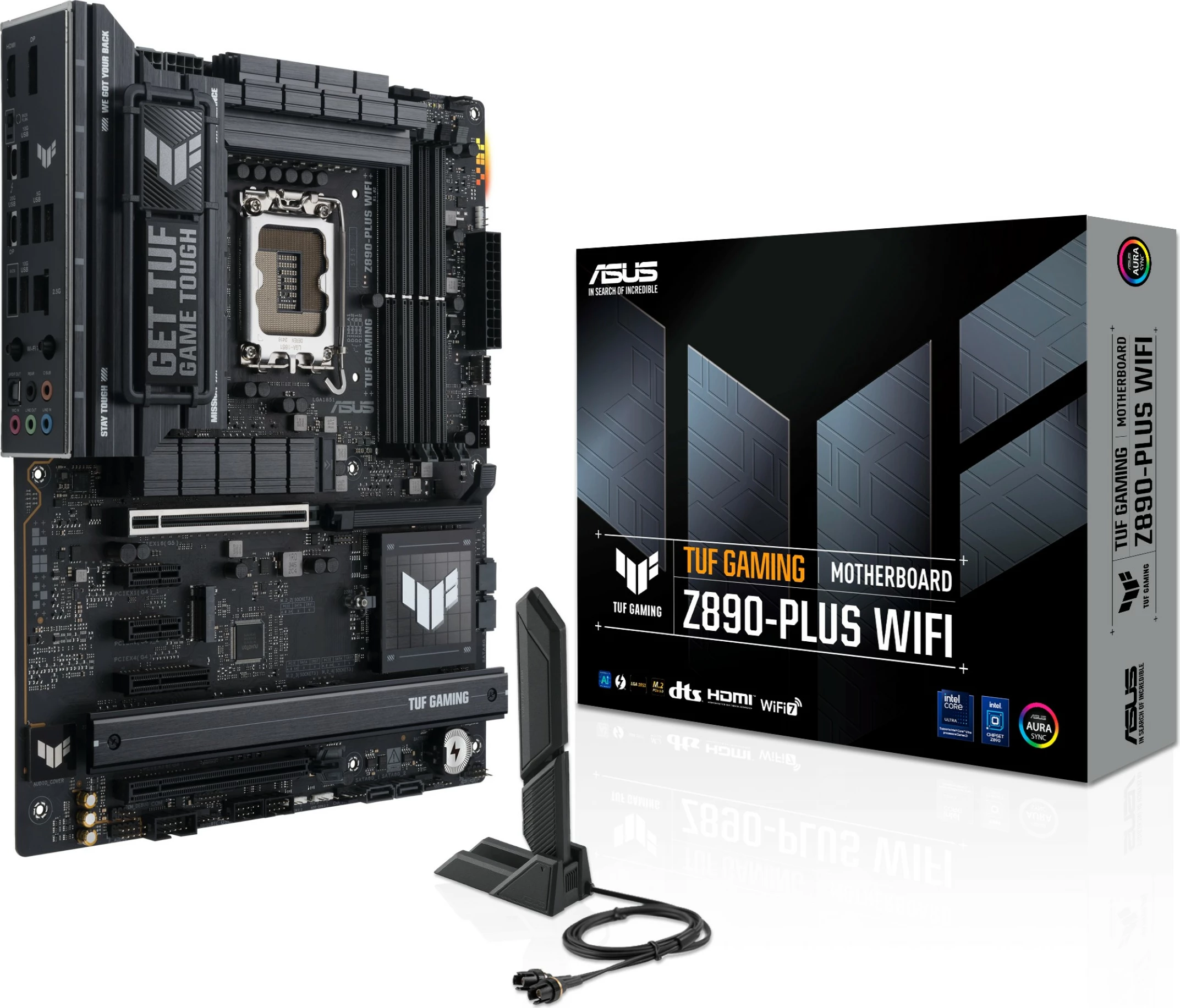 Matična plošča ASUS TUF GAMING Z890-PLUS WIFI, Intel, LGA 1851, DDR5, 192 GB