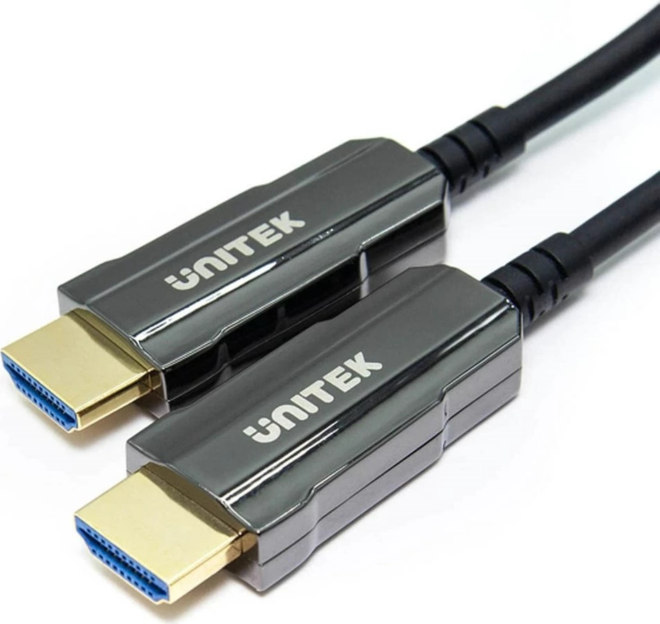Optični HDMI kabel UNITEK C11092ASL01-20M, 20 m, 4K 60 Hz, črn