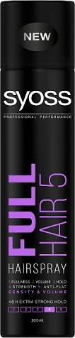 Lak za lase Syoss Full Hair 5 Extra Strong, za ženske, 300 ml