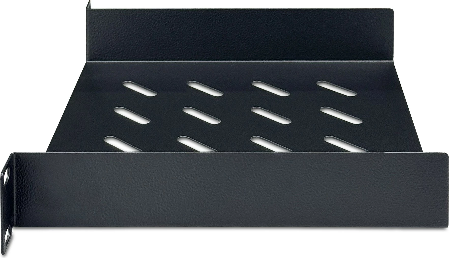 Police za rack 1U 10-palčna, črna, Digitus