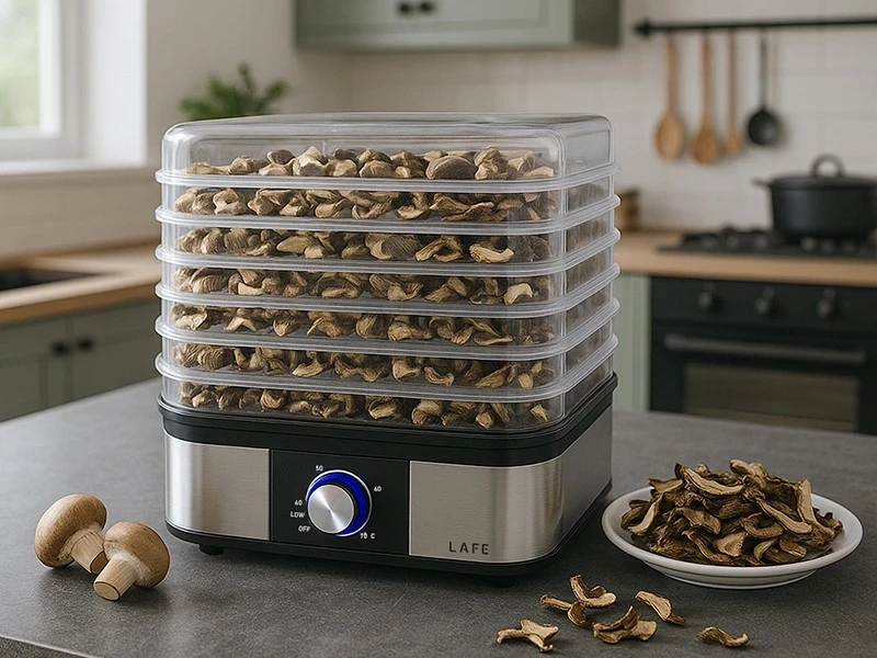 Sušilnik hrane Lafe NutriDry, 5 pladnjev, plastika, srebrn