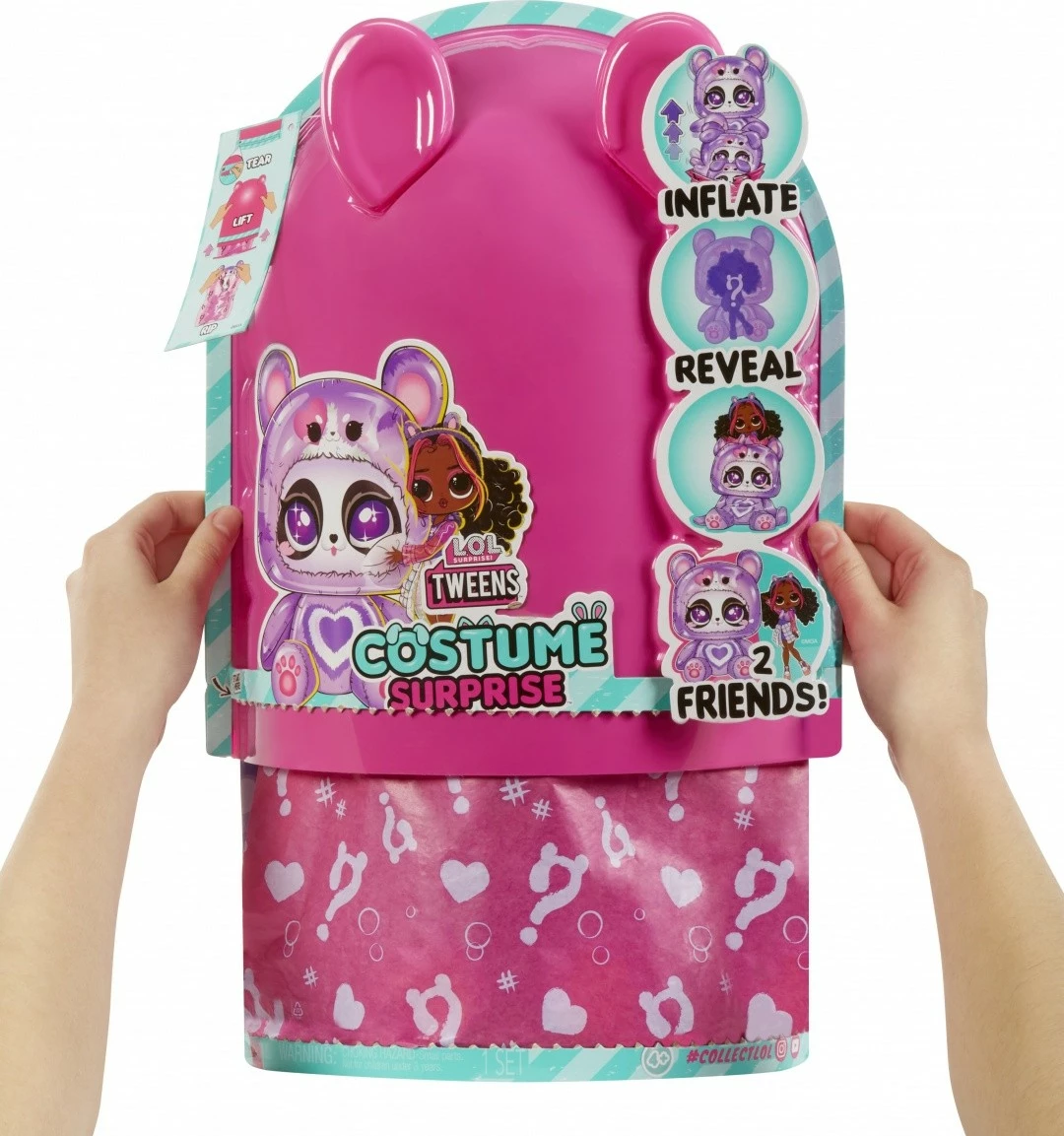 Komplet igrače z lutko in napihnjenim kostumom L.O.L. Surprise Tweens Costume Surprise, Hoops Cutie, vijolična