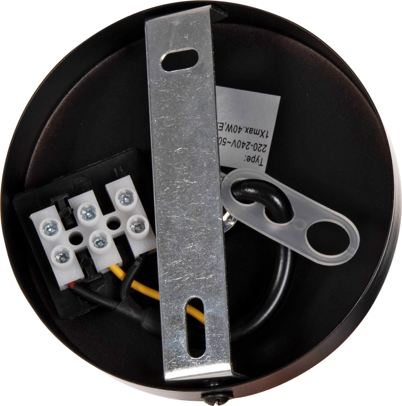 Stropna viseča svetilka FH4075 črna kovinska kapa 18x17x120Hcm