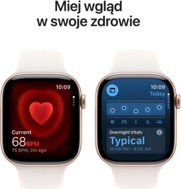Pametna ura Apple Watch Series 11, 46 mm, aluminijasto ohišje, GPS, 64 GB, rožnato zlata/rožnata, S/M