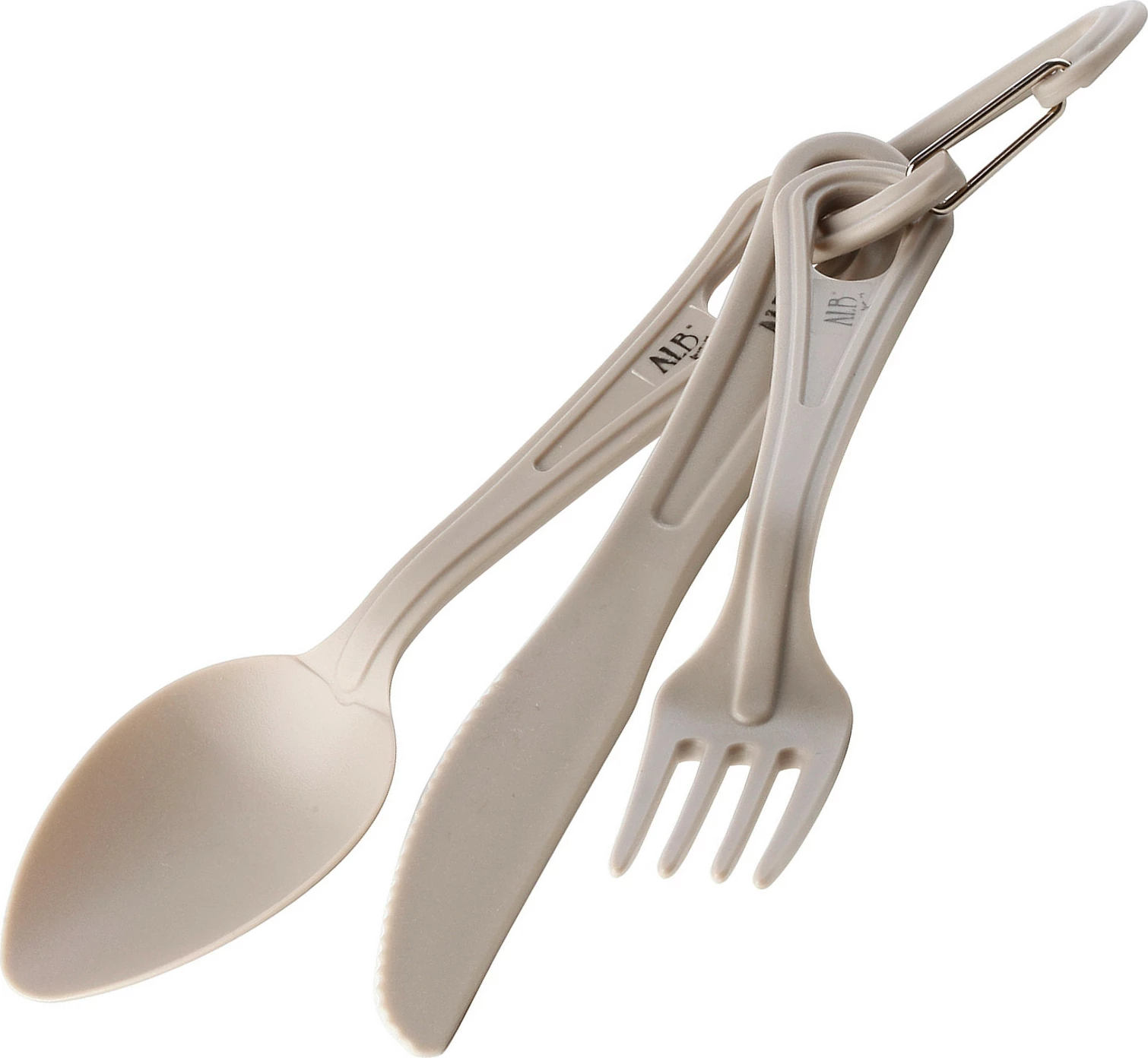 Komplet kamping posode za 2 osebi, aluminij, s silikonskimi ročaji, z jedilnim priborom Meva NA19001