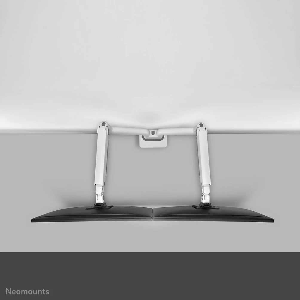 Namizni nosilec za dva monitorja, Neomounts DS70S-950WH2, Clamp/Grommet, 18 kg, 43,2 cm (17"), 88,9 cm (35"), 100 x 100 mm, bel