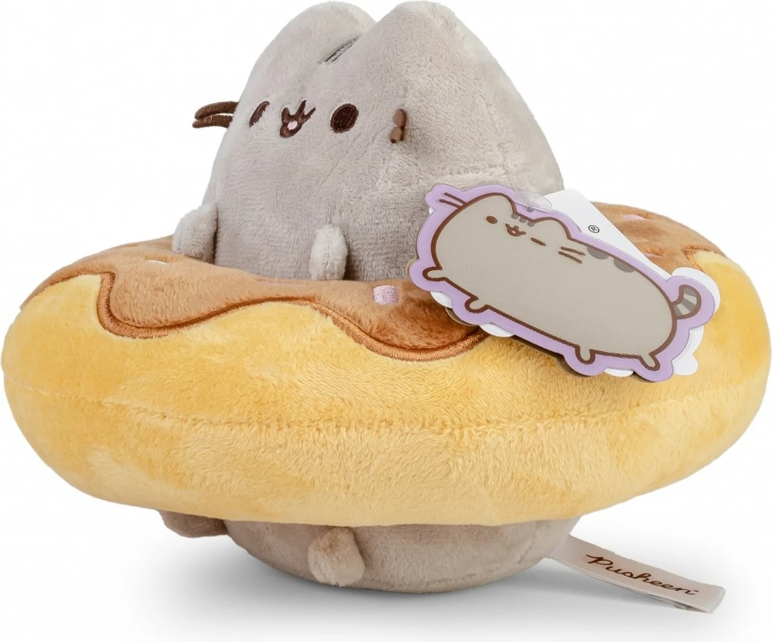 Plišasta maskota Pusheen Daffi P-248, 18 cm, rjava/siva/rumena