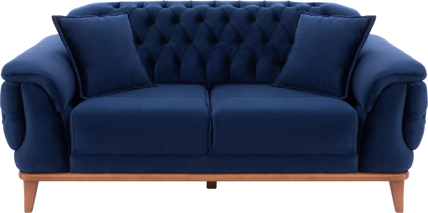 BENNINGTON, 2-sedežna raztegljiva zofa, modra