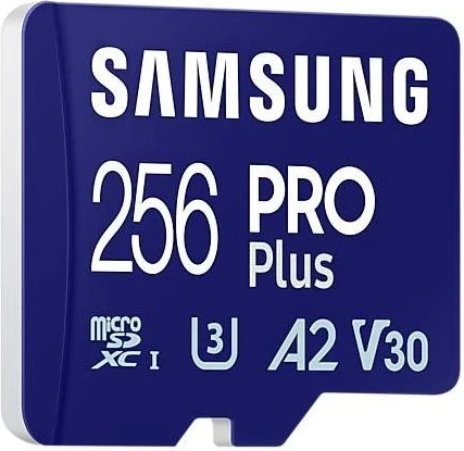Visoko zmogljiva kartica microSDXC Samsung Pro Plus, 256 GB