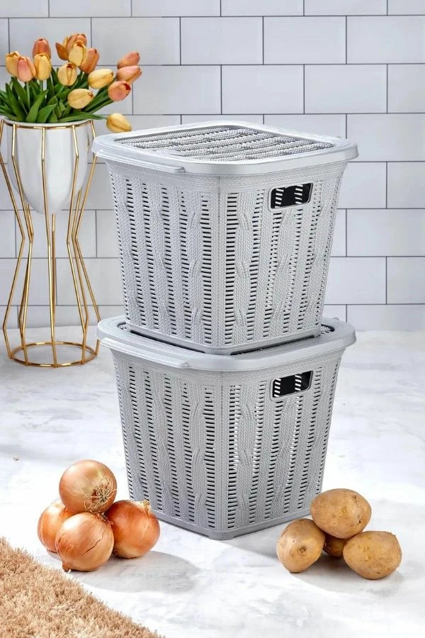 Set za perilo, siva, Mijölnir PZR-070 (2 kosa)