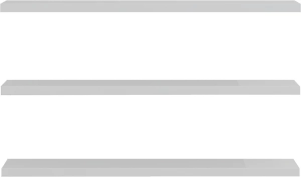 Stenski regal, bela, 60 x 14,5 x 1,8 cm