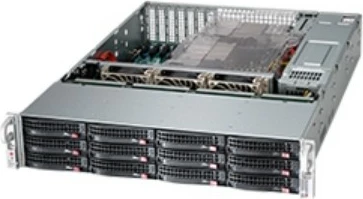Strežniško ohišje Supermicro CSE-826BE1C4-R1K23LPB, 2U, 12×3,5", 1200 W, črno