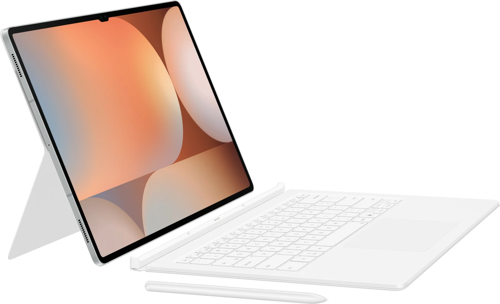 Ovitek s tipkovnico za Galaxy Tab S10 Ultra in Galaxy Tab S9 Ultra Samsung EF-DX925, QWERTZ (nemški), bel
