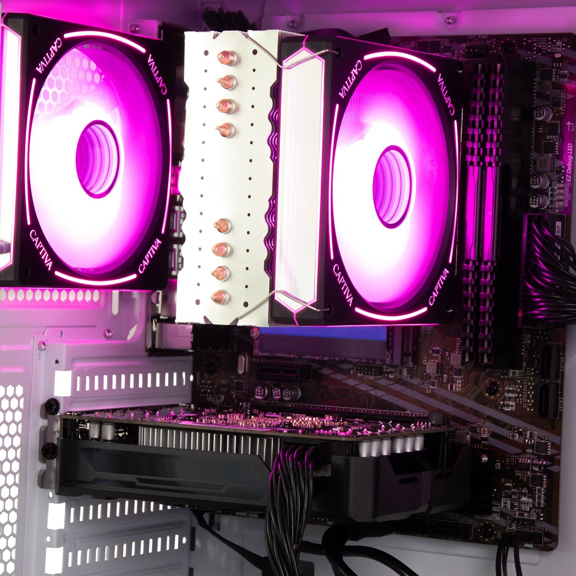 Računalnik za igre Captiva Advanced R92-912, Ryzen 7 5700X, 32GB RAM, 1TB SSD, RTX 5060, Windows 11, bel