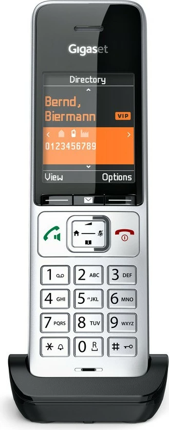 Analogni/DECT telefon Gigaset COMFORT 500HX, črn/srebrn