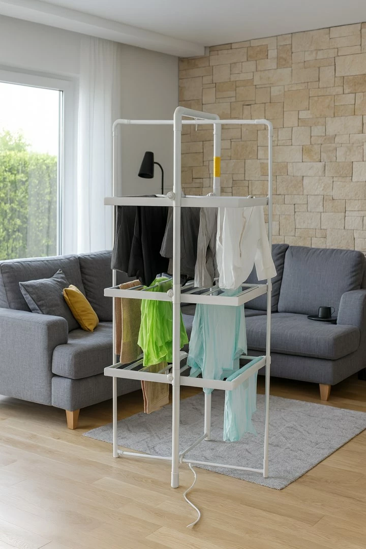 Električna sušilnica perila Adler AD 7829, zložljiva, bela