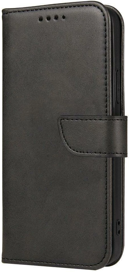 Zaščitna etui z magnetom Hurtel za Motorola Moto G 5G 2022, s pokrovom, stojalom in žepom, črna