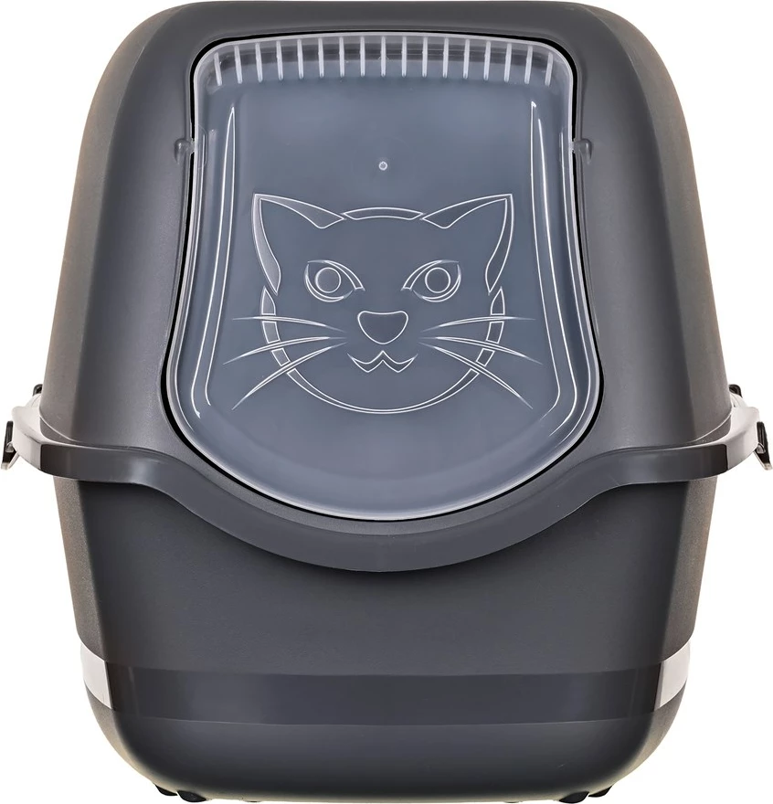 Knjiga za mačji pesek DIAMENTIQ BAYA, plastika, 55,5 x 40 x 38,7 cm, antracit